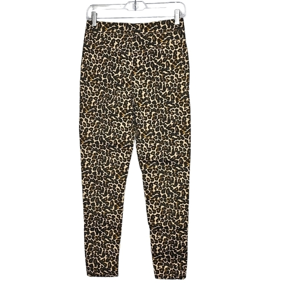 Free People Leopard Print Skinny Pants - Picture 4 of 12